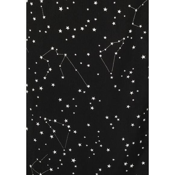 Disturbia Celestial Midi Kimono Dress Black & White constellation print  US 6 - Picture 4 of 12